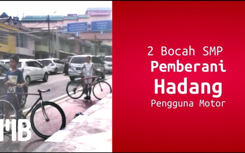 Dua Bocah SMP Pemberani Hadang Pengguna Motor