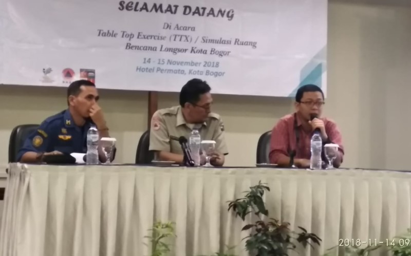 BPBD Kota Bogor Gelar Simulasi Ruang dan Review Rencana Kontinjensi Bencana Kota Bogor