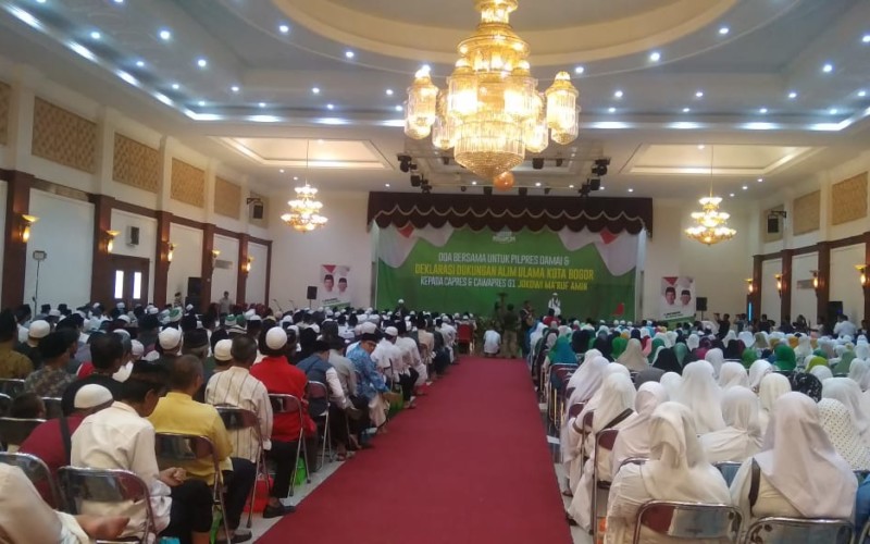 Gema Aswaja Gelar Doa Bersama dan Deklarasi Untuk Capres dan Cawapres 01