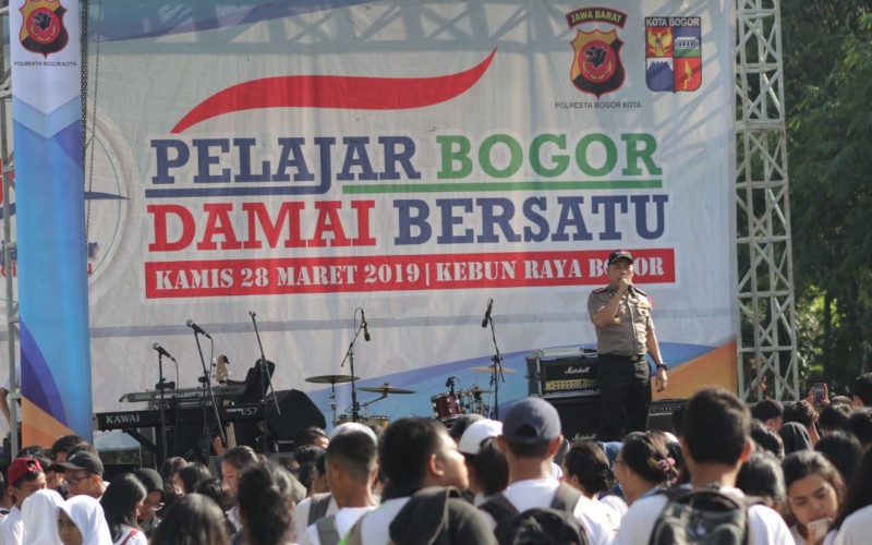 Deklarasi 5 Ribu Pelajar Kota Bogor Untuk Pemilu Aman dan Damai