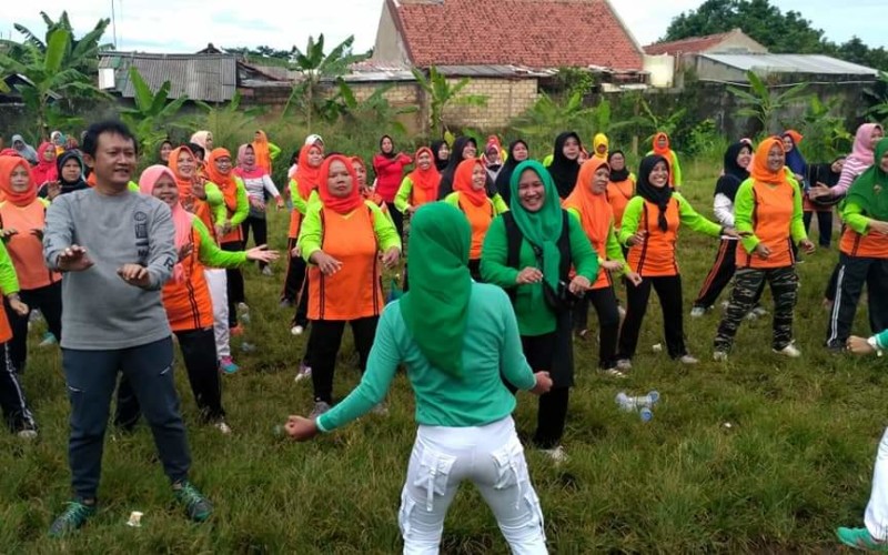 Gandeng PORPI, Joko Purwanto Senam Bareng Warga