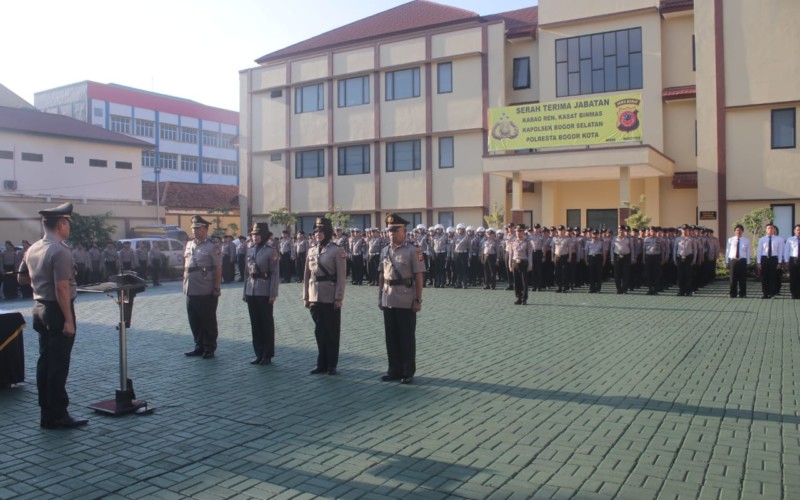 Kapolresta Bogor Kota Gelar Sertijab, Tiga Pejabat Baru Resmi Dilantik