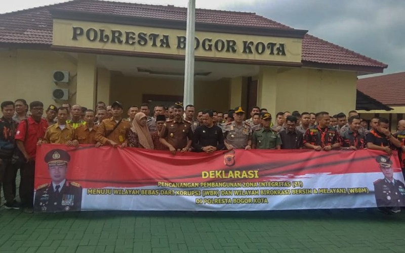 Polresta Bogor Kota Canangkan Program Zona Integritas Bersih Dari Korupsi