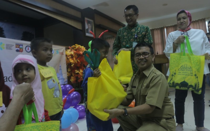 KPA Kota Bogor Beri Santunan Kepada Anak Yatim Penderita AIDS
