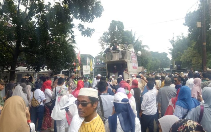 Ratusan Massa FKR-RI Tuntut KPU Berlaku Jujur