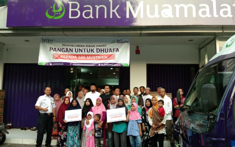 Bank Muamalat Peduli Sesama, Salurkan Pangan Untuk Dhuafa