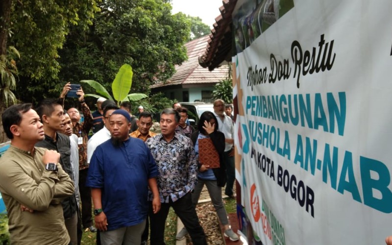 Tinjau Mushala PWI An Naba, Wali Kota Bogor Janji Bantu Renovasi
