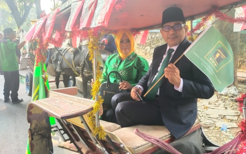5 Anggota Dewan Terpilih dari PPP Kota Bogor Naik Delman