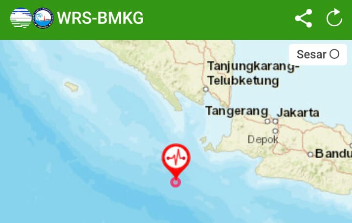 Potensi Dampak Tsunami Akibat Gempa Samudera Hindia Selatan Jawa M=7,4