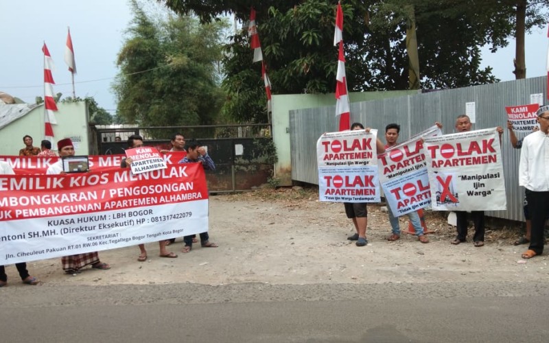 Warga Tegallega Gelar Demo Tolak Rencana Pembangunan Apartemen