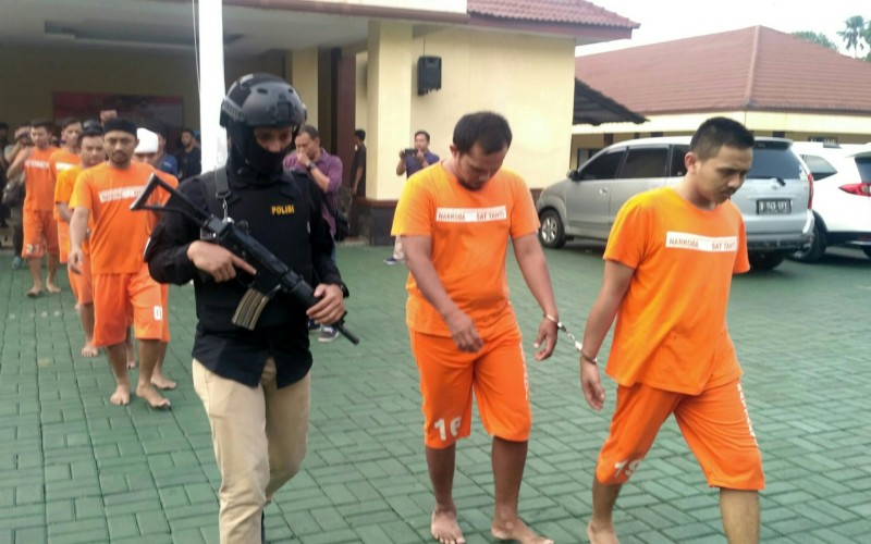 Polresta Bogor Kota Tangkap Tujuh Tersangka Pengedar Narkoba