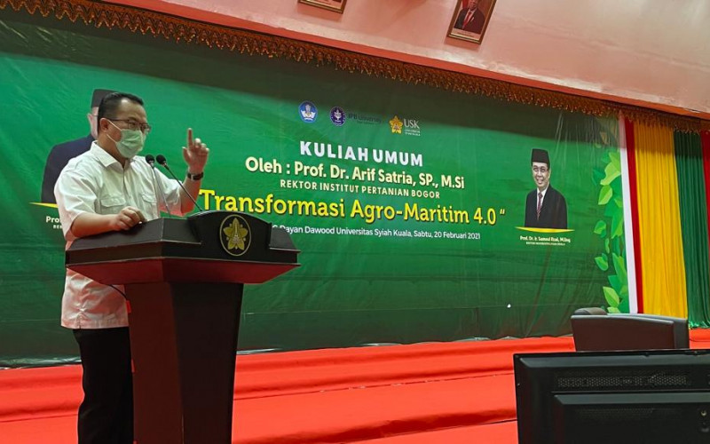 Rektor IPB University: Pertanian Eksis di Era Pandemi, Harus Menjadi Lokomotif Ekonomi Indonesia
