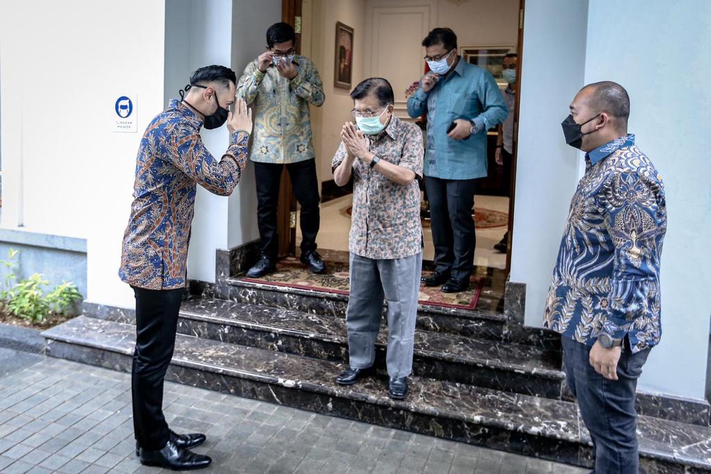Ketum AHY Silaturahmi ke Kediaman Jusuf Kalla