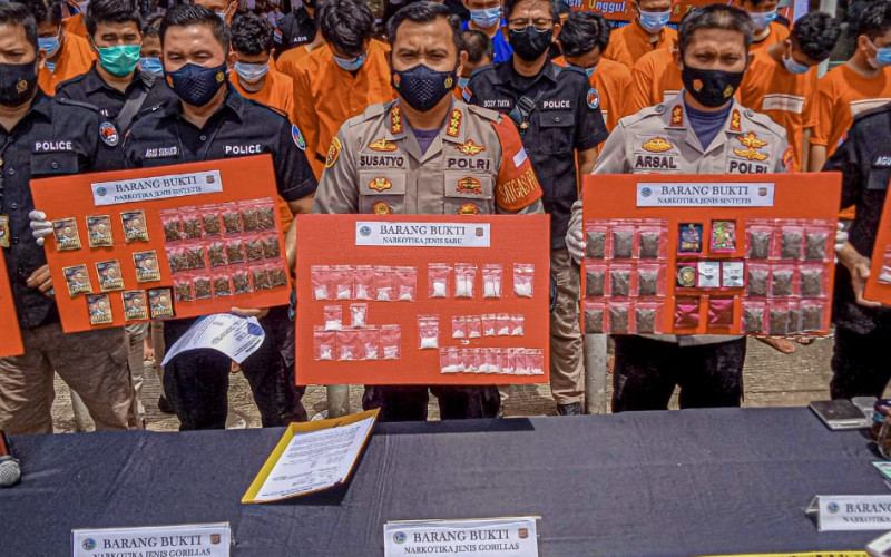 Satnarkoba Bekuk Puluhan Pengedar Narkoba di Wilayah Kota Bogor