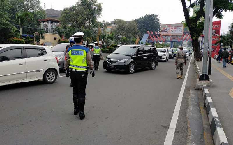Hari Pertama Gage di SSA Bogor, 2.361 Kendaraan Diputarbalik