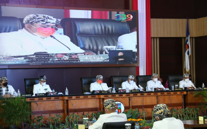 Paripurna HJB, Atang Ketua DPRD : Penataan Transportasi yang Harus Diperhatikan