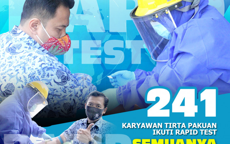 241 Karyawan Tirta Pakuan Ikuti Rapid Test, Semuanya Non-Reaktif