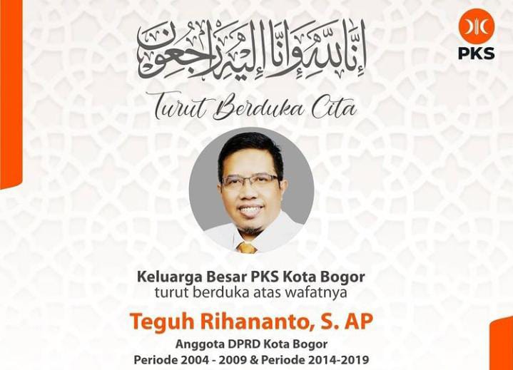 DPD FPKS Kota Bogor Kehilangan Putra Terbaiknya Sosok Kalem dan Cerdas