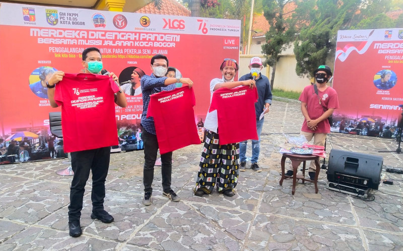 GM FKPPI Fasilitasi Para Seniman Jalanan Galang Dana