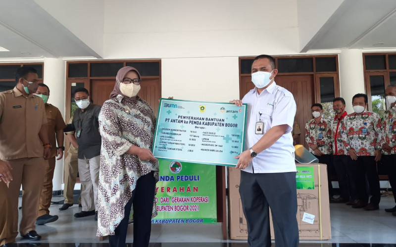 PT Antam Bantu Pemkab Bogor Atasi Pandemi Covid-19