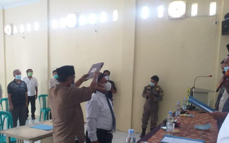 Pelantikan PAW BPD Desa Bojong Rangkas