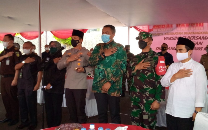 Bakti Kesehatan Untuk Negeri, Polres Bogor Buka Gerai Vaksin