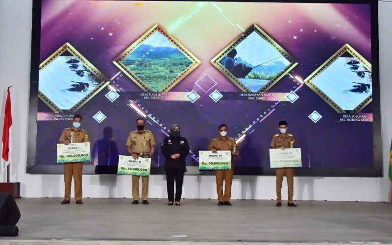 Desa Gunung Putri Sabet Juara Pertama Lomba Video Profil Desa