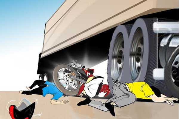 Bus Seruduk Pemotor Wanita di Bogor Hingga Meninggal Dunia