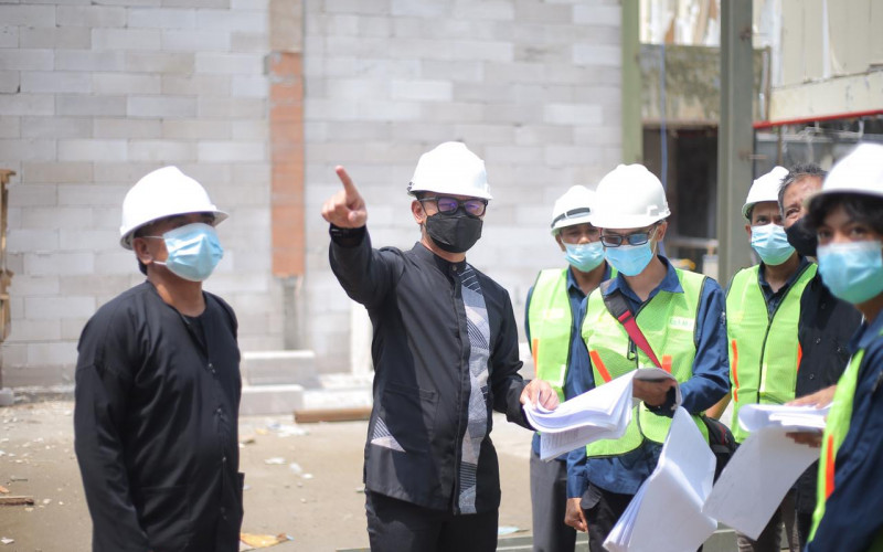 Bima Arya Sidak Progres Pembangunan Gedung Perpustakaan