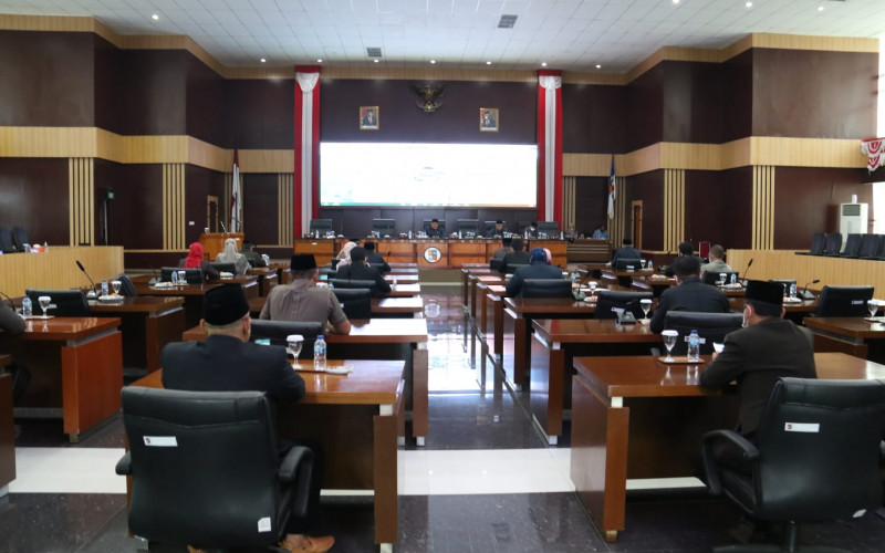 DPRD Kota Bogor Gelar Paripurna Internal, Tetapkan Dua Pembentukan Perda Baru