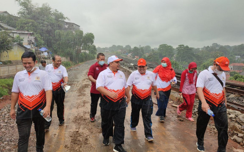 Kawal Dampak Proyek Double Track Bogor Sukabumi, Fraksi PKS Helat Sapa Warga