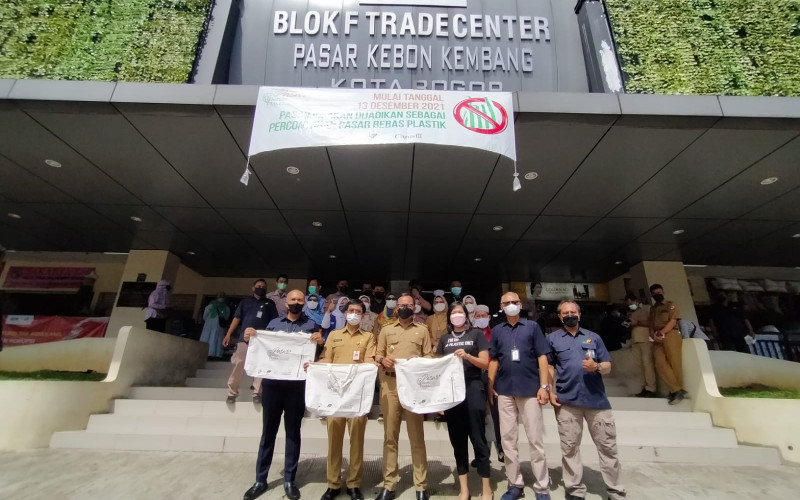 Pasar Tradisional di Kota Bogor Mulai Terapkan Bebas Plastik