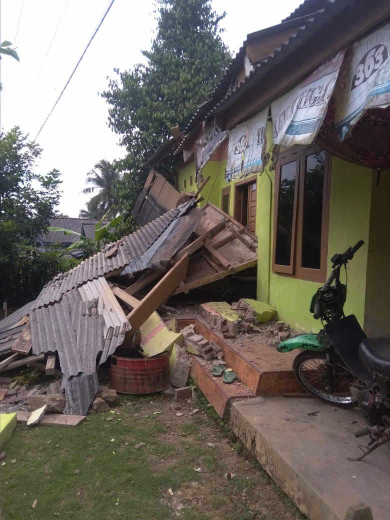 Gempabumi M 6,7 Banten, Beberapa Rumah Warga di Pandeglang Mengalami Kerusakan