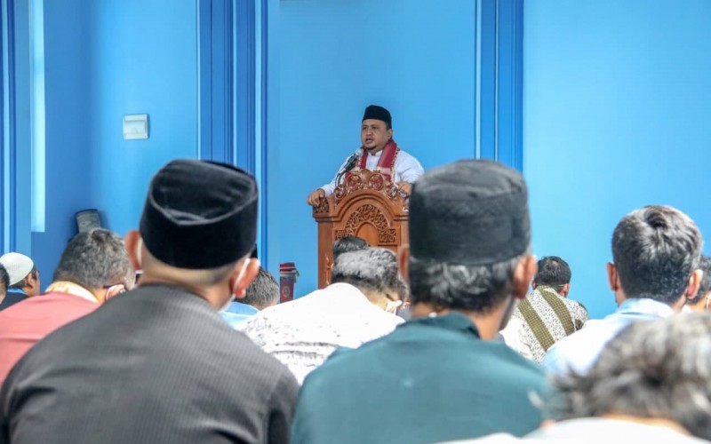 Jadi Khatib Sholat Jumat, Atang : Syukur dan Sabar Perisai di Tengah Pandemi