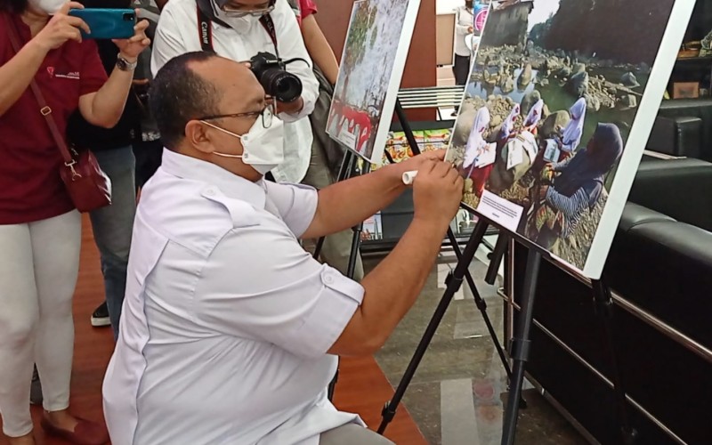 Rangkaian Peringatan HPN 2022, PWI Kota Bogor Gelar Pameran Foto dan Donasi