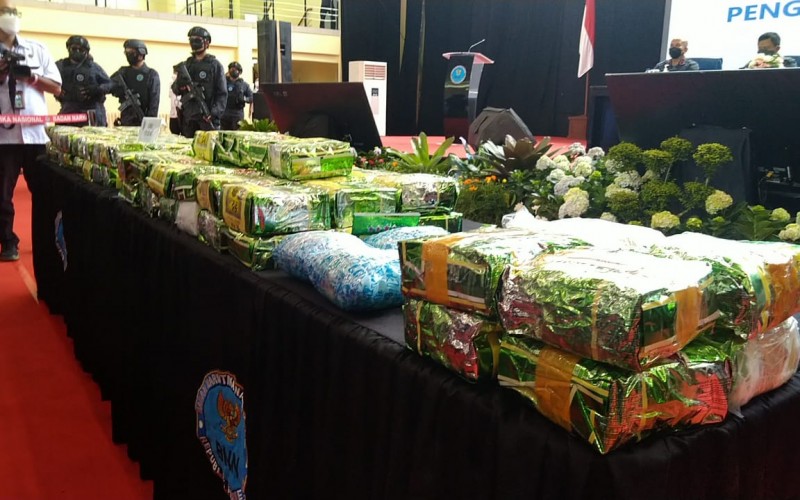 BNN Gagalkan 433 Kilogram Sindikat Sabu Internasional, 10 Tersangka Diancam Hukuman Mati