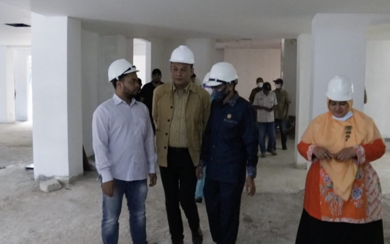 Sidak Pembangunan Perpusda, Komisi I Temukan Kejanggalan