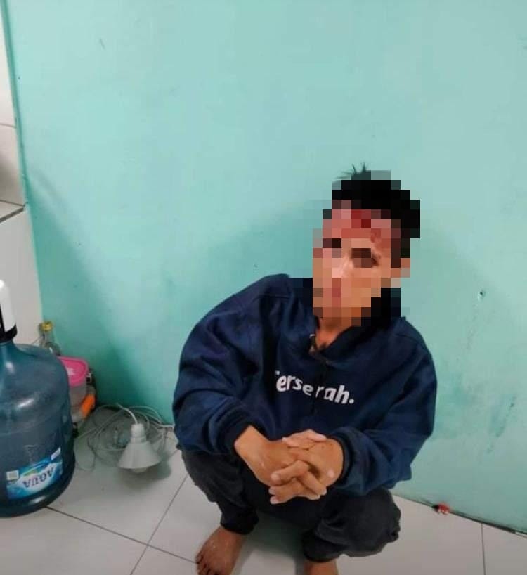 Aksinya Ketahuan, Maling Motor di Tanah Sareal Babak Belur Dihajar Warga