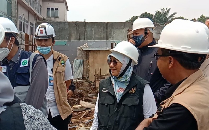Pastikan Pembangunan Tepat Waktu, Komisi III Sidak Pembangunan RSUD Kota Bogor