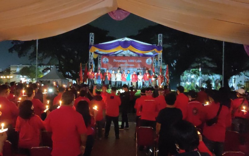 Aksi Nyalakan 1.000 Lilin, PBB Kota Bogor Dukung Kapolri Usut Kasus Kematian Brigadir J