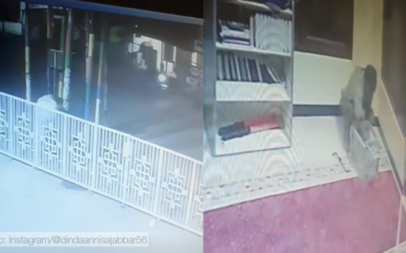 Pencurian Uang Kotak Amal Musala di Cileungsi Terekam CCTV