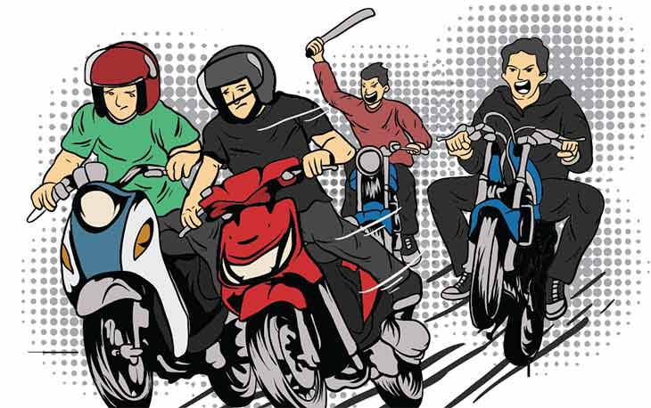 Teriak-Teriak di Jalan, Anggota Geng Motor di Cibinong Diamankan Warga