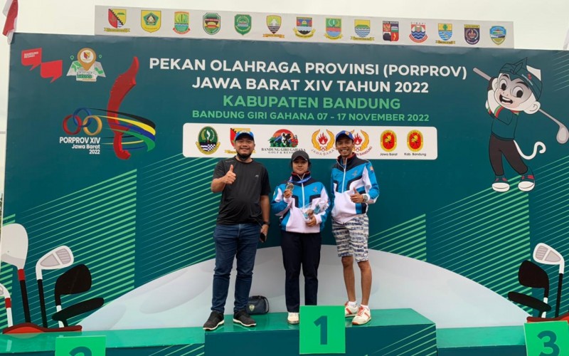 Rana Syarifa Mukawa Atlit Golf Kota Bogor Kembali Sumbang Medali Perak di Porprov XIV