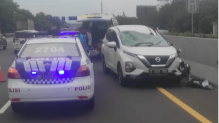 Minibus Kecelakaan di Tol Jagorawi, Dua Orang Terluka