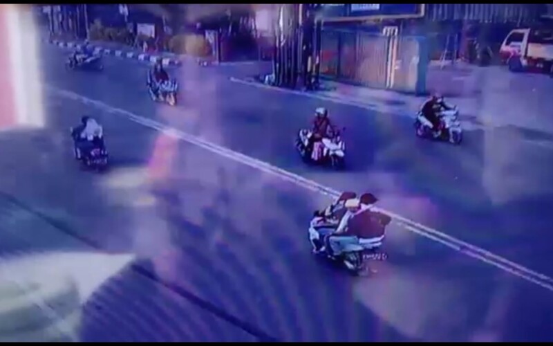 Pelaku Pelajar SMA di Kota Bogor Terekam CCTV