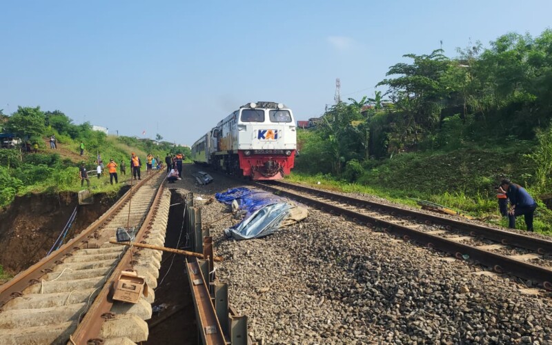 Percepatan Perbaikan Jalur Rel, PT Kai Pastikan KA Pangrango Kembali Beroperasi