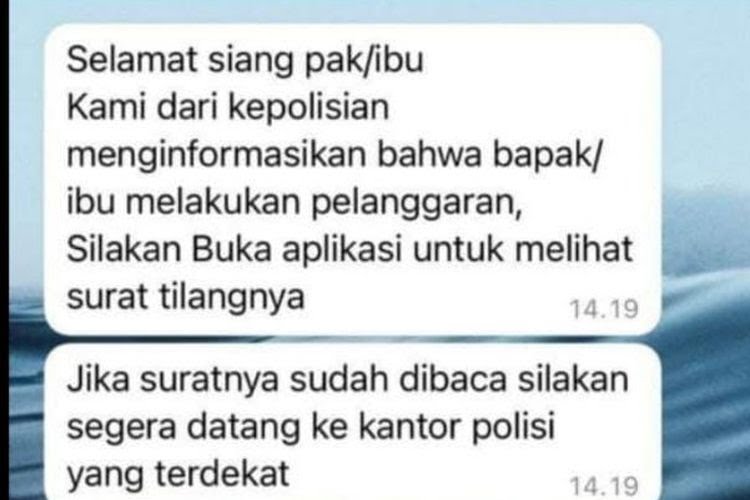 Polda Metro Jaya Menghimbau Warga Waspada Terhadap Penipuan Tilang Elektrik