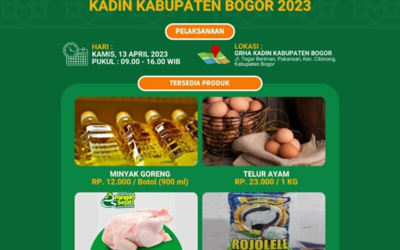Untuk Meringankan Warga, Dinas Perindistrian dan Perdagangan Gelar Bazaar
