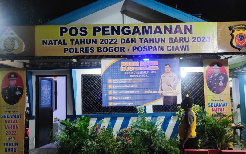 Berikan Rasa Aman Pemudik Polsek Ciawi Dirikan Pos Pengamanan