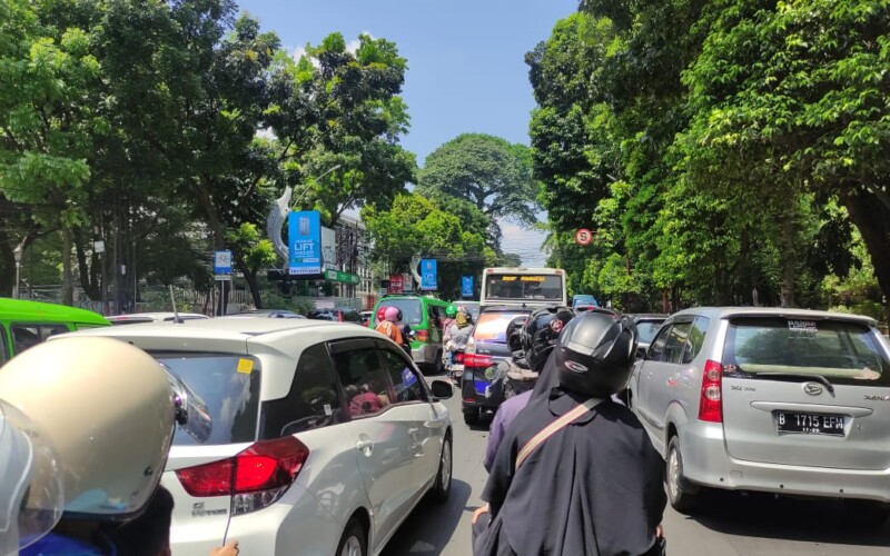 Lebaran Ketiga, Kemacetan Arus Lalin Terjadi di Kota Bogor